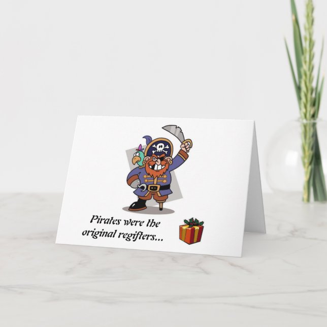 Cartão De Festividades Piratas São Regifres (Frente)