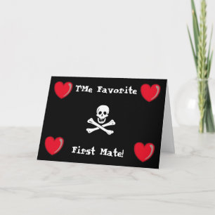 Cartão De Festividades Pirate Valentine