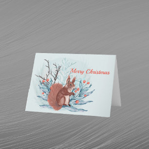 Cartão De Festividades Pirrel Berries Floral Watercolor