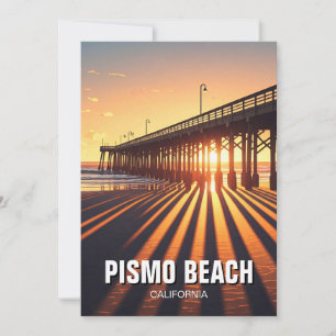 Cartão De Festividades Pismo Beach Pier California