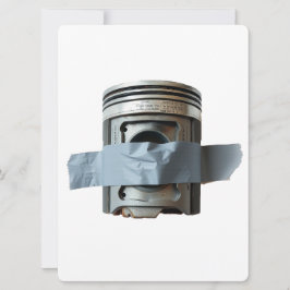 Cartão De Festividades Pistão com fita adesiva