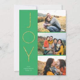 Cartão De Festividades Pix Empilhado Glitter JOY 3