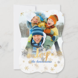 Cartão De Festividades PixDezines Flocos de Neve/Cartões de Natal em Ouro