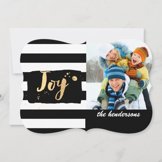 Cartão De Festividades PixDezines ouro/flocos de neve/faixas/cartões de n (Frente)