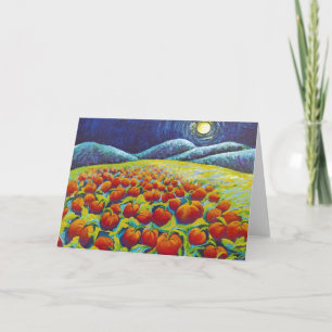 CARTÃO DE FESTIVIDADES PLACA AUTUMN DA LUA DE JACK O LANTERN