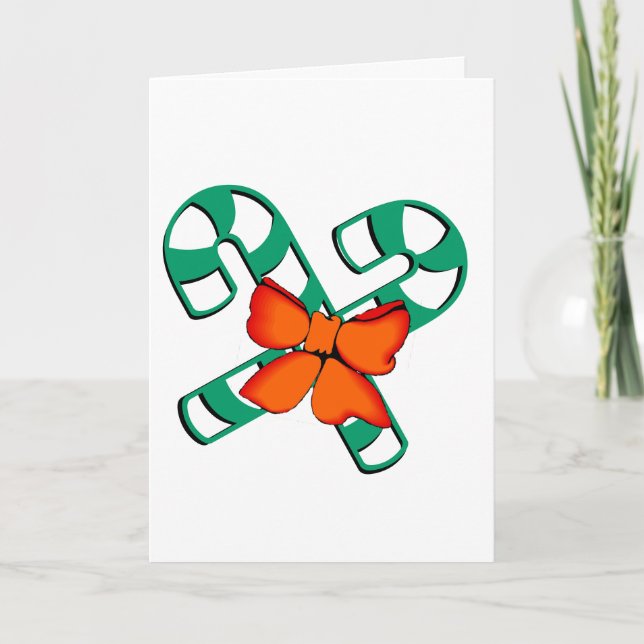 Cartão De Festividades Placa - Canas e Arco Doces (Frente)