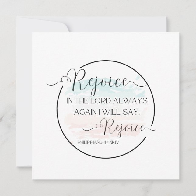 Cartão De Festividades Placa com Bíblia Verso (Frente)