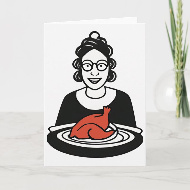 Cartão De Festividades Placa de arte de cozinhar (Frente)