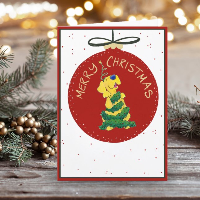 Cartão De Festividades Placa de Árvore de Natal Simples, Engraçada (Criador carregado)