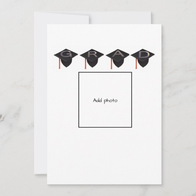 Cartão De Festividades Placa de boné de formatura Preta e Dourada (Frente)