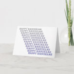 Cartão De Festividades Placa de Cinza Azul de Prata Feliz Hanukkah<br><div class="desc">Mostre aos seus entes queridos que se importam enviando-lhes este Feliz Cartão Hanukkah. As palavras Happy Hanukkah,  que vai de azul a cinza,  tornam este design único!</div>