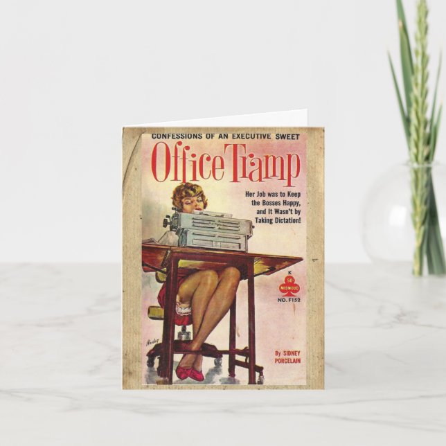 Cartão De Festividades Placa de Cobrir Vintage Book (Frente)