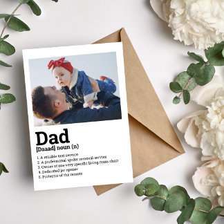 Cartão De Festividades Placa de definição de pai