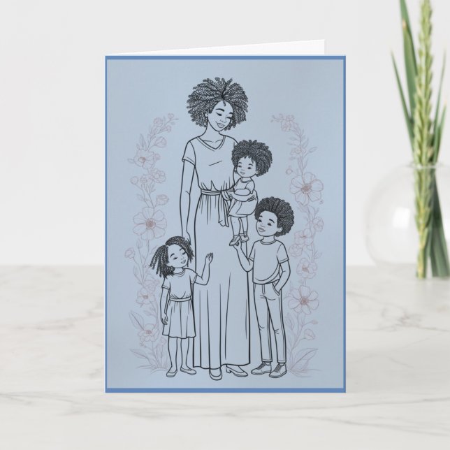 Cartão De Festividades Placa de dia de as mães (Frente)