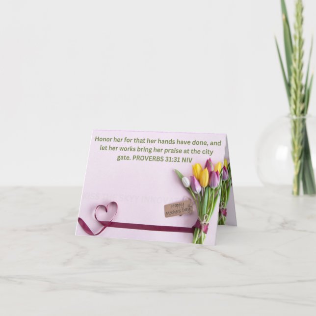 CARTÃO DE FESTIVIDADES PLACA DE DIA DE AS MÃES 2 (Frente)