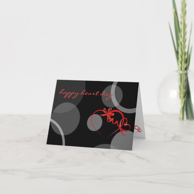 Cartão De Festividades Placa de dia de os namorados (Frente)