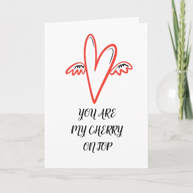 Cartão De Festividades Placa de dia de os namorados (Frente)