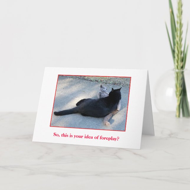 Cartão De Festividades Placa de dia de os namorados (Frente)