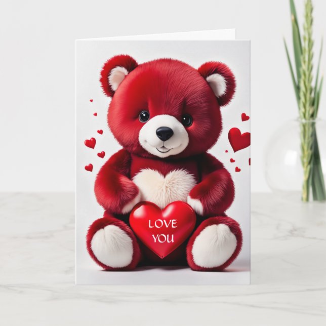 Cartão De Festividades Placa de dia de os namorados (Frente)