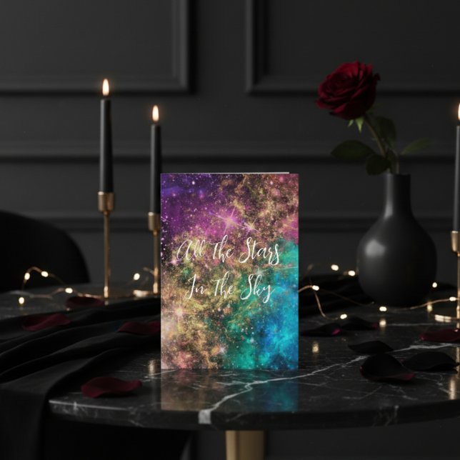 Cartão De Festividades Placa de Dia de os namorados Personalizada das Est (Criador carregado)