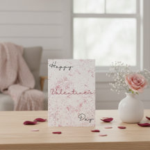 Placa De Dia de os namorados Simples, Negra E Verm