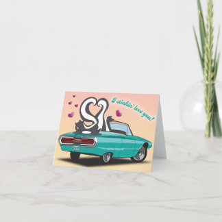 Cartão De Festividades Placa de Dia de os namorados Skunk