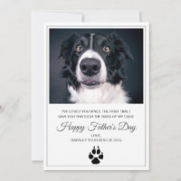 Placa de Dia de os pais de Foto Canina do Cão de E