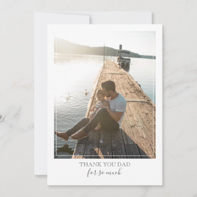 Cartão De Festividades Placa de Dia de os pais Elegante Moderna (Frente)