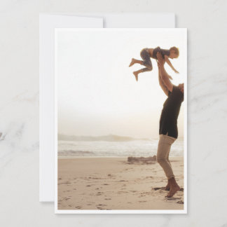 Cartão De Festividades Placa de Dia de os pais Feliz na Praia