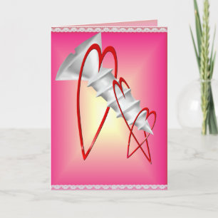 Cartão De Festividades Placa de Dias de os namorados de Parafuso