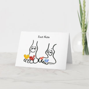 Cartão De Festividades Placa de emperramento do dedo do coração do namora