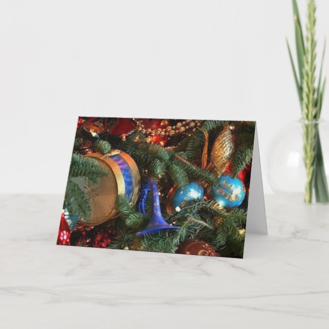 Cartão De Festividades Placa de Enfeites de natal Simples (Frente)