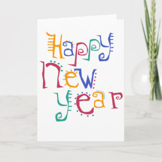 Cartão De Festividades placa de feliz ano novo