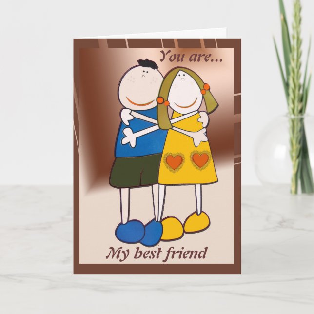 Cartão De Festividades Placa de feliz dia de os namorados (Frente)