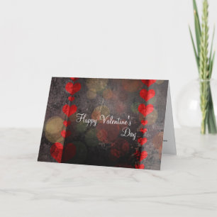Cartão De Festividades Placa de feliz dia de os namorados Vermelhos Coraç