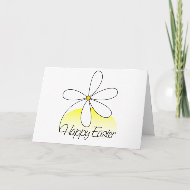 Cartão De Festividades Placa de felz pascoa (Frente)