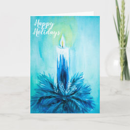 Cartão De Festividades Placa de Feriado da Vela Flaming
