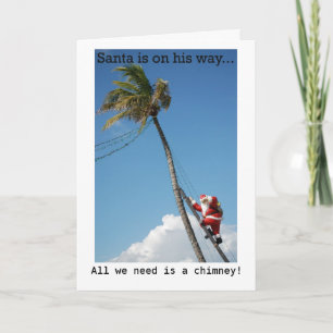 Cartão De Festividades Placa de Feriado de Árvore Palm para Subida de pap