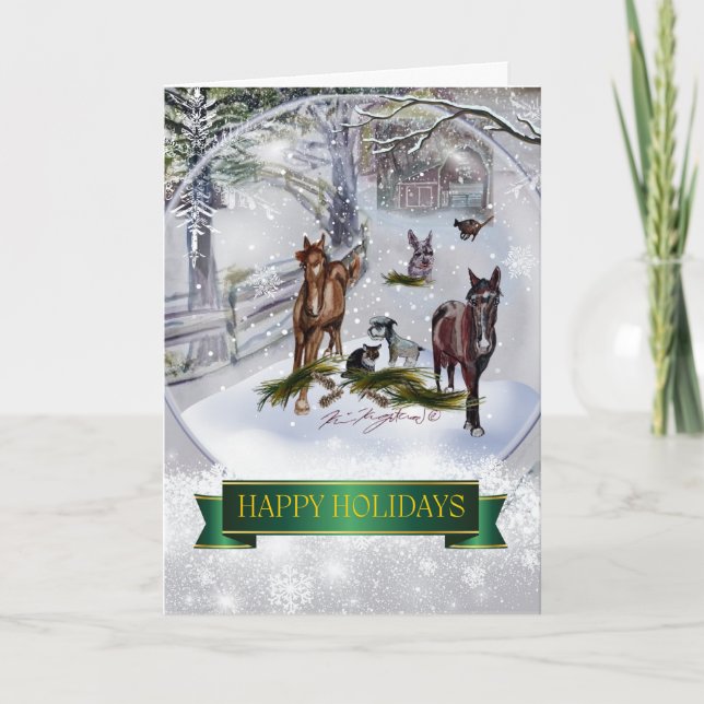 Cartão De Festividades Placa de Feriado Dobrada do RACHELS gang 2024 (Frente)