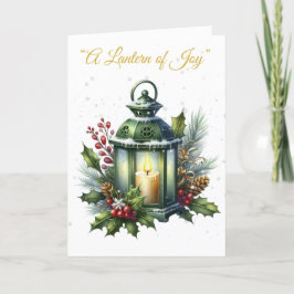 Cartão De Festividades Placa de Feriado Dobrada - Esplendor Xmas Vitorian