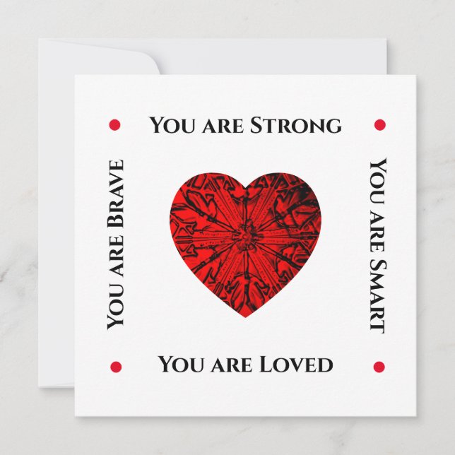 Cartão De Festividades Placa de Feriado Simples de Namorados Vermelho Rub (Frente)