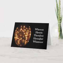 Cartão De Festividades Placa de férias de inverno toque de humor