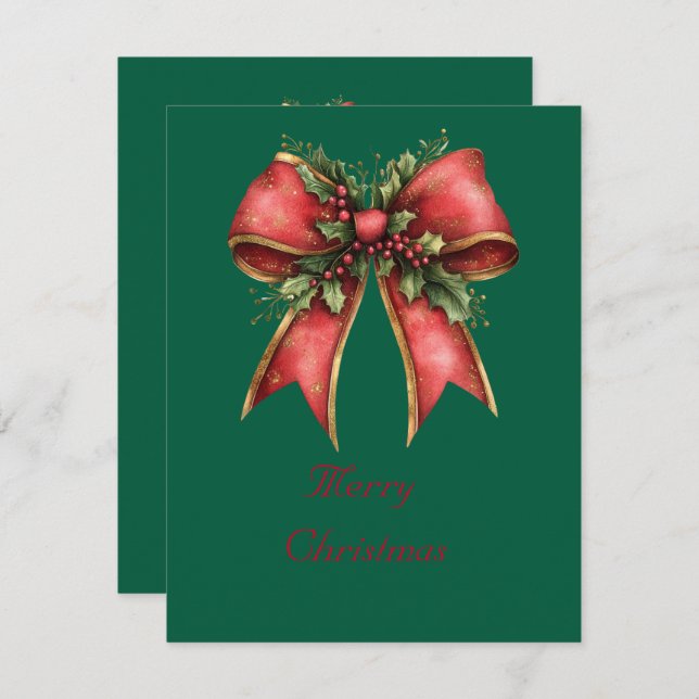 Cartão De Festividades Placa de Férias Plana (Frente/Verso)