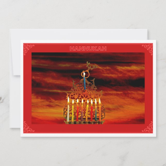 Cartão De Festividades Placa de Férias Plana (Frente)