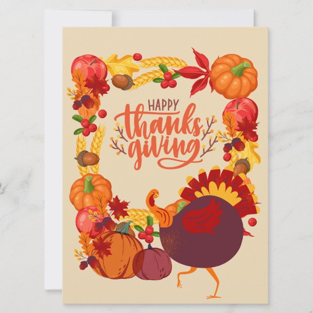 Cartão De Festividades Placa de Férias Plana (Frente)