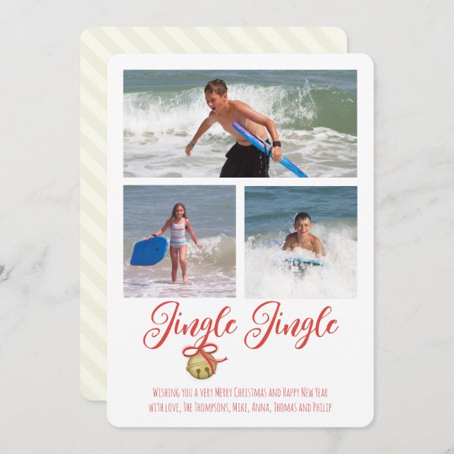 Cartão De Festividades Placa de Férias Plana (Frente/Verso)