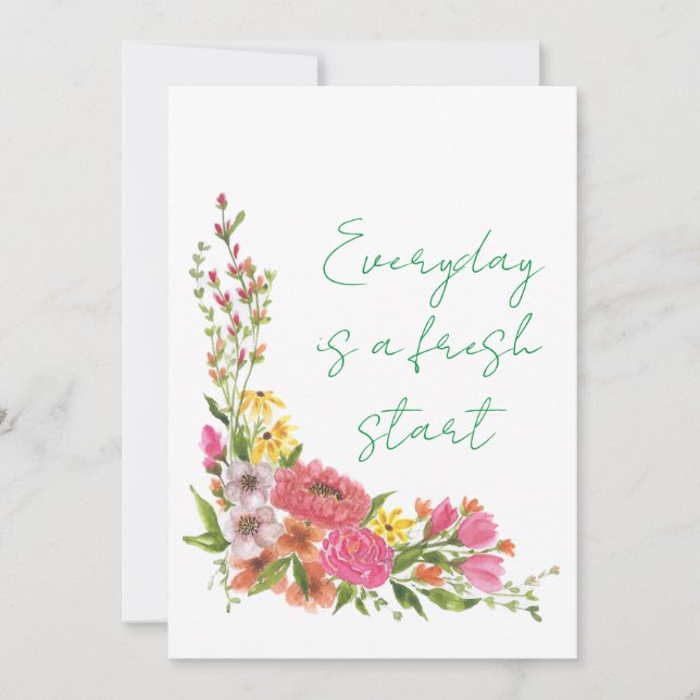 Cartão De Festividades Placa de Férias Plana (Frente)