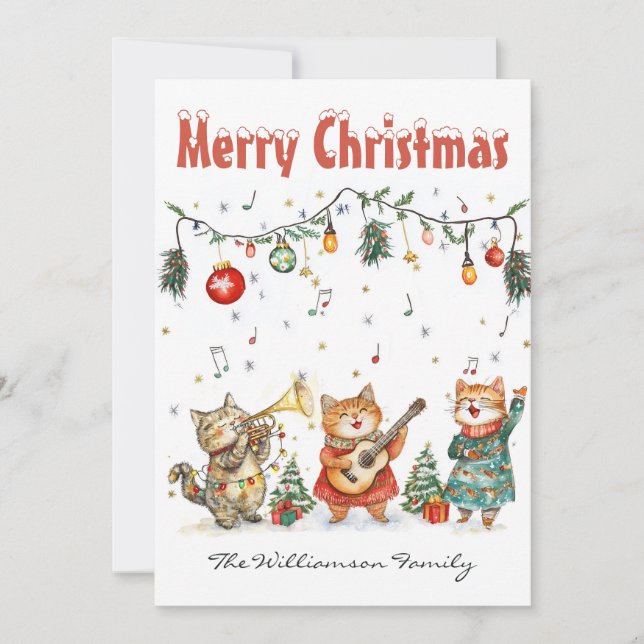 Cartão De Festividades Placa de Férias Plana (Frente)