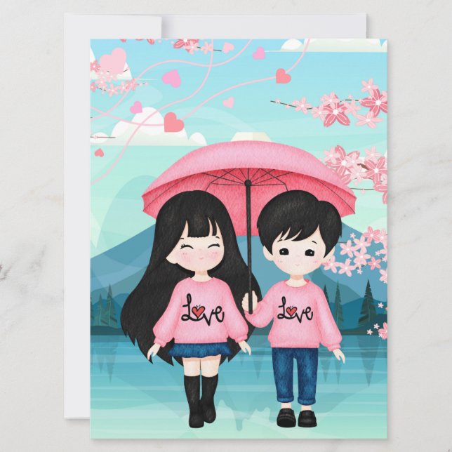 Cartão De Festividades Placa de Férias Plana (Frente)