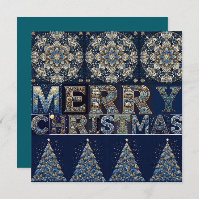 Cartão De Festividades Placa de Férias Plana (Frente/Verso)